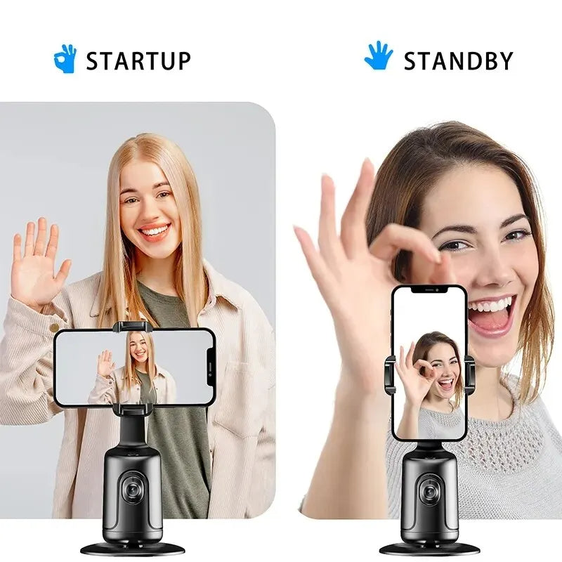 Smart AI Face Tracking Phone Holder [360 Auto Rotation]