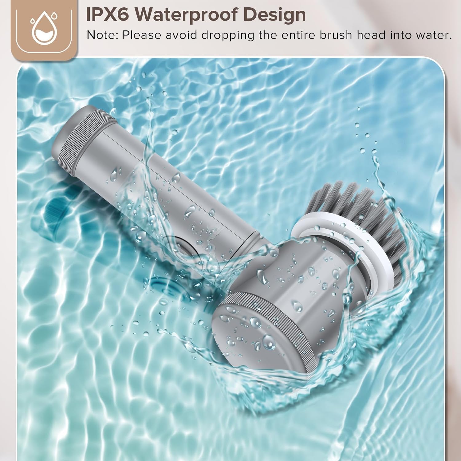 Electric Spin Scrubber - Cordless Bathroom & Kitchen Cleaning Brush